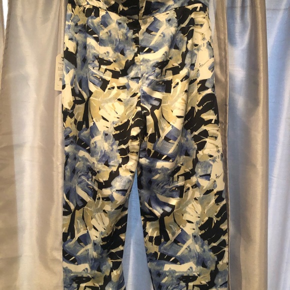 🆕Harve Bernard silky wideleg floral pants SzL E9 - Picture 7 of 10